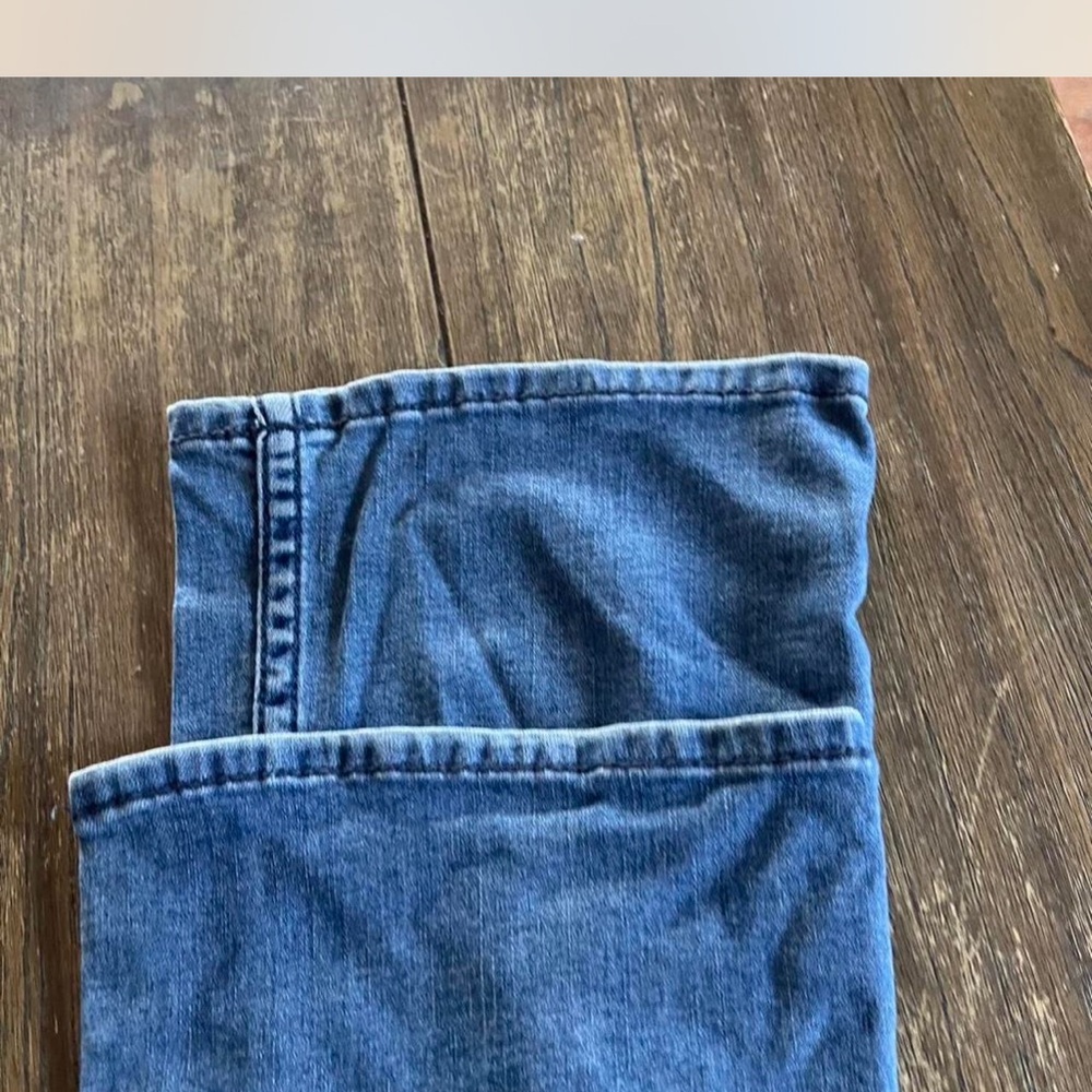 Shyanne Denim Straight Leg Jeans with Floral Detail - Picture 2 of 5